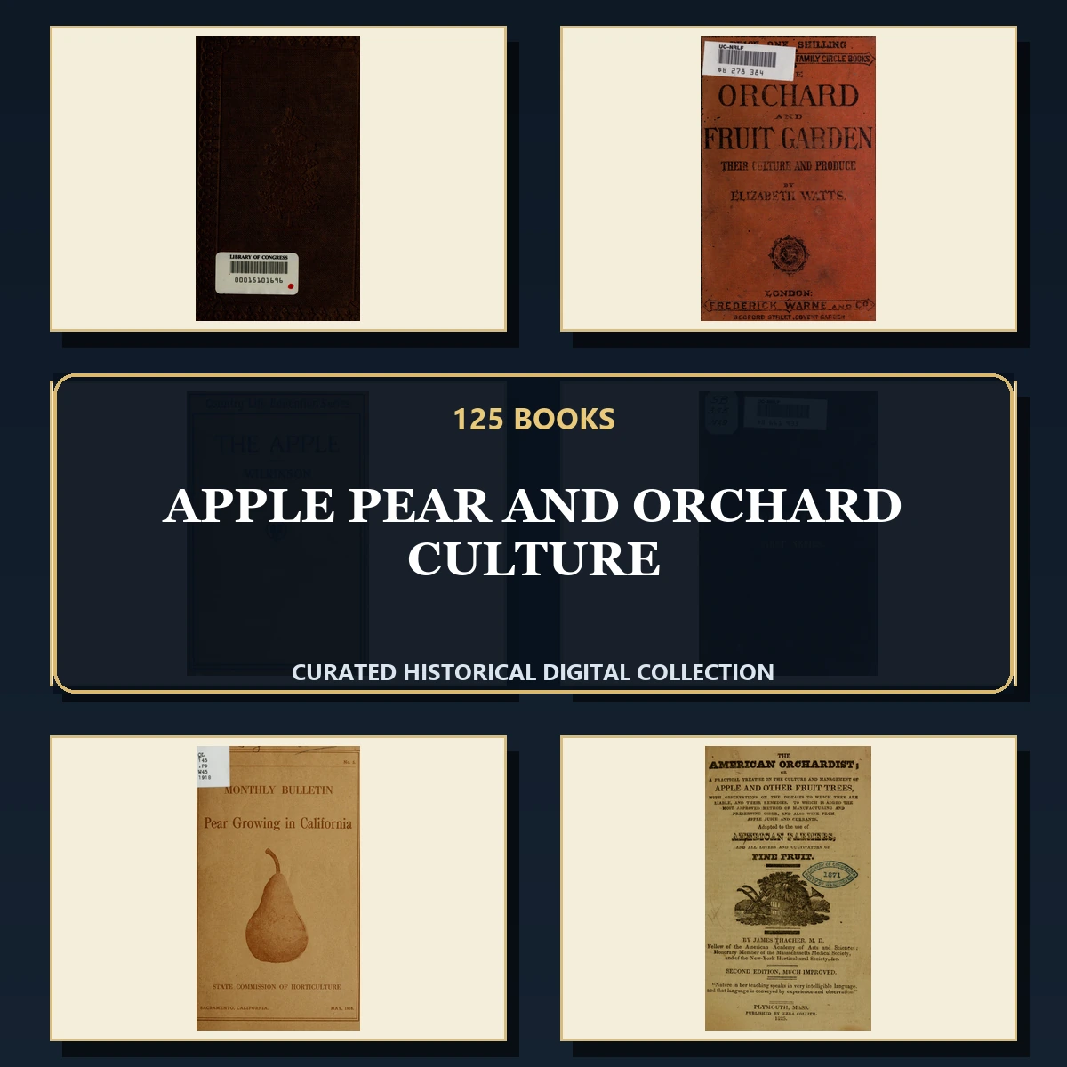 125 Rare Apple Pear and Orchard Culture PDF Collection: Apple Pear & Orchard Culture & Antique Sources