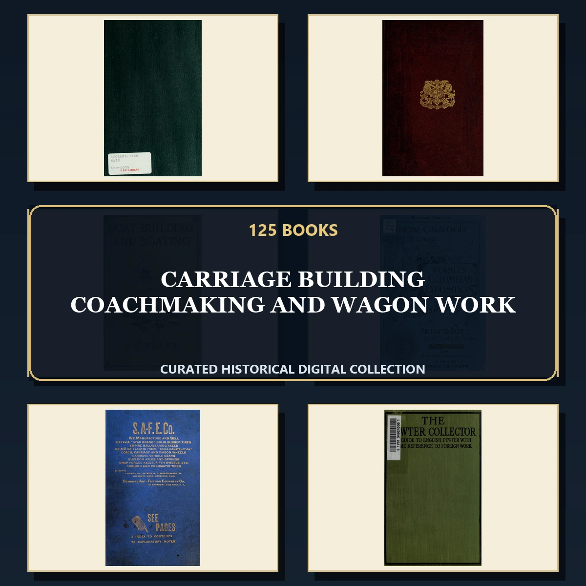 125 Rare Carriage Building Coachmaking and Wagon Work PDF Collection: Carriage Building Coachmaking & Wagon Work & Antique Sources