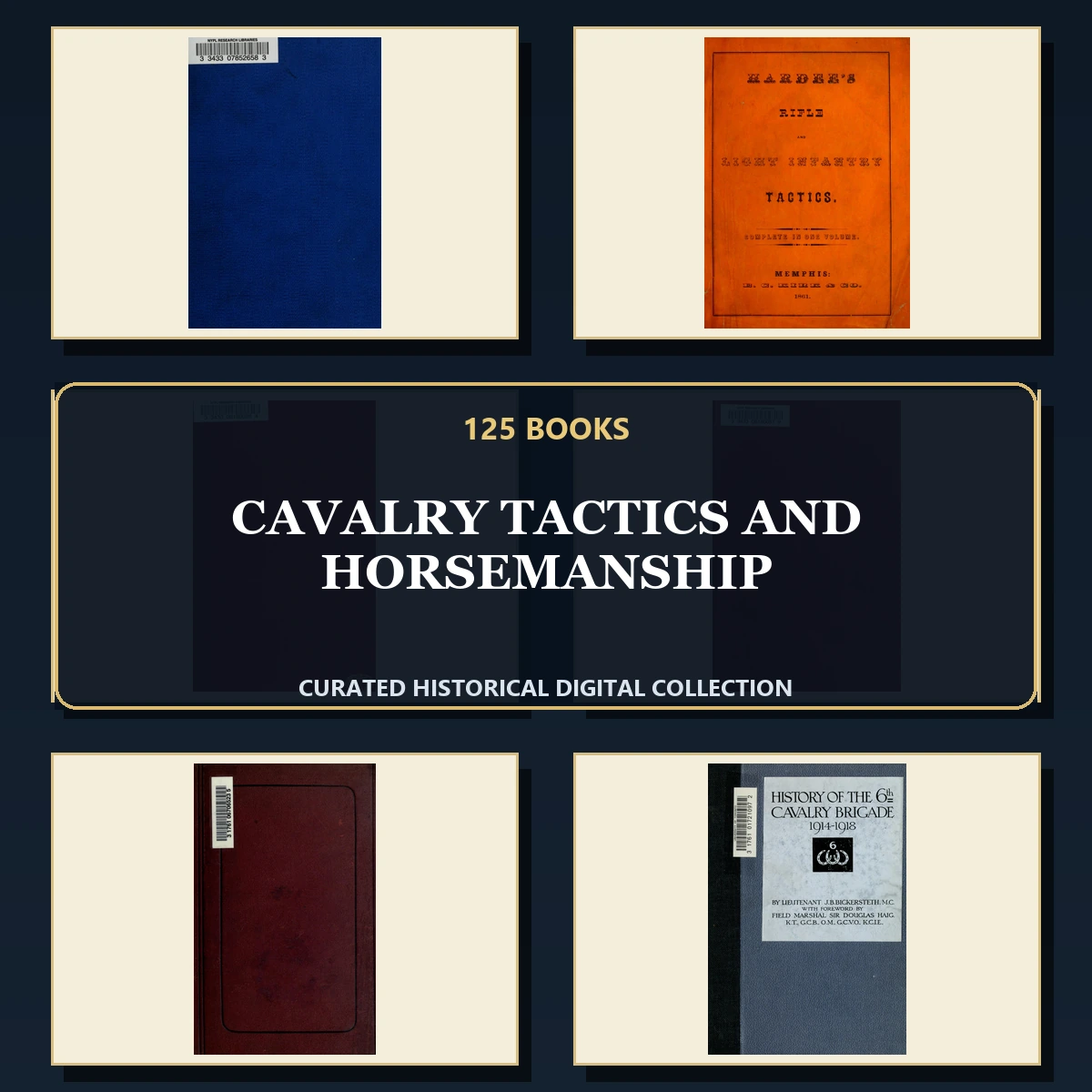 125 Rare Cavalry Tactics and Horsemanship PDF Collection: Cavalry Tactics & Horsemanship & Antique Sources