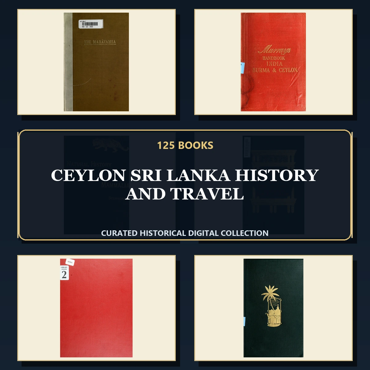 125 Rare Ceylon Sri Lanka History and Travel PDF Collection: Ceylon Sri Lanka History & Travel & Antique Sources
