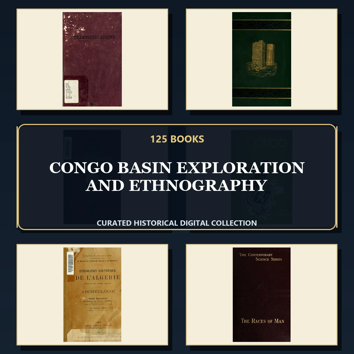 125 Rare Congo Basin Exploration and Ethnography PDF Collection: Congo Basin Exploration & Ethnography & Antique Sources