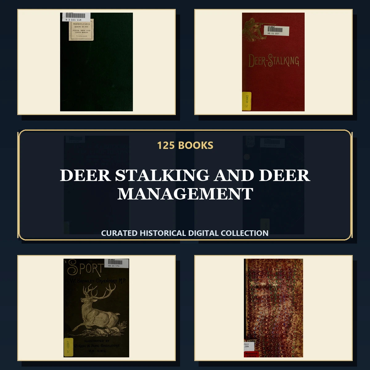 125 Rare Deer Stalking and Deer Management PDF Collection: Deer Stalking & Deer Management & Antique Sources