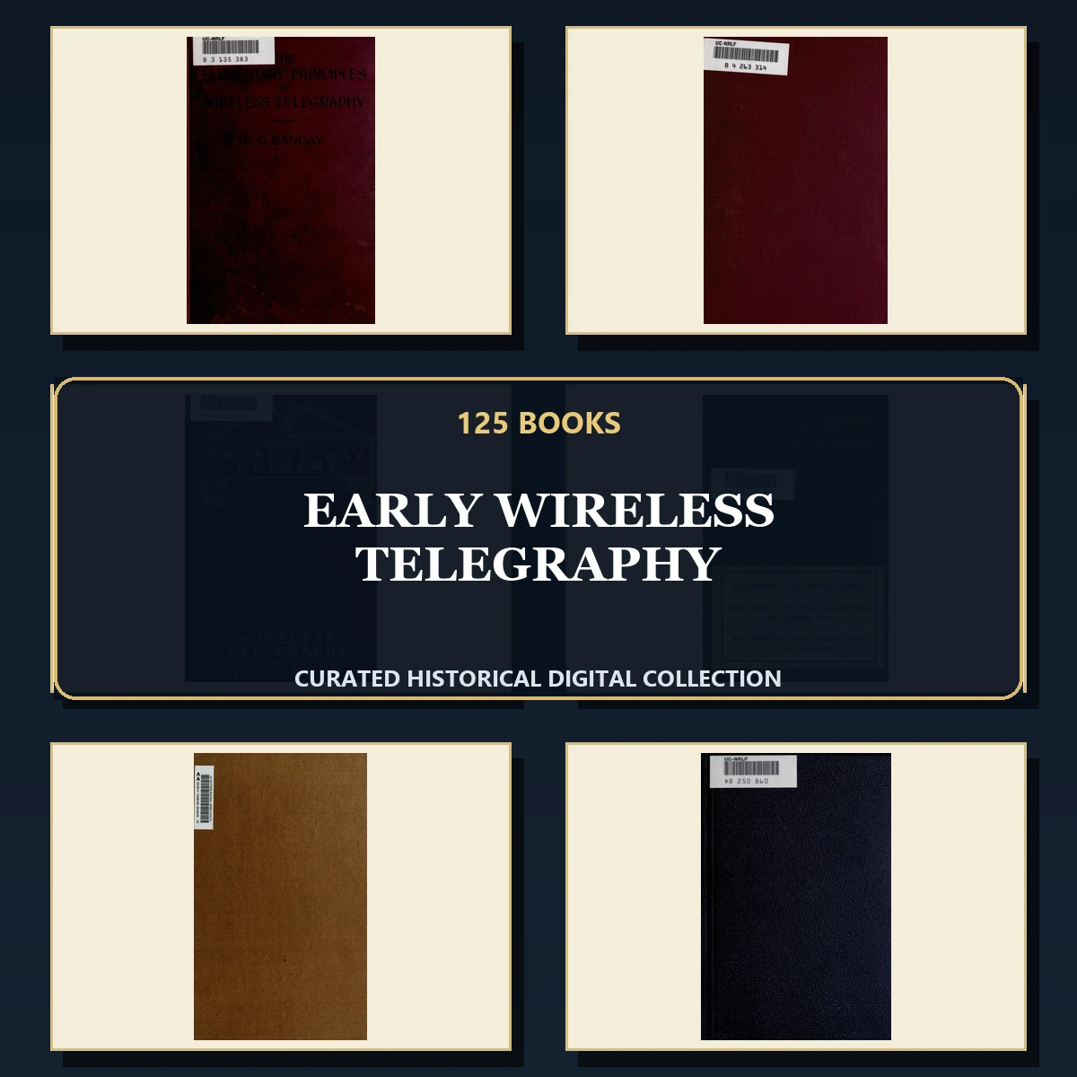 125 Rare Early Wireless Telegraphy PDF Collection: Early Wireless Telegraphy & Antique Sources