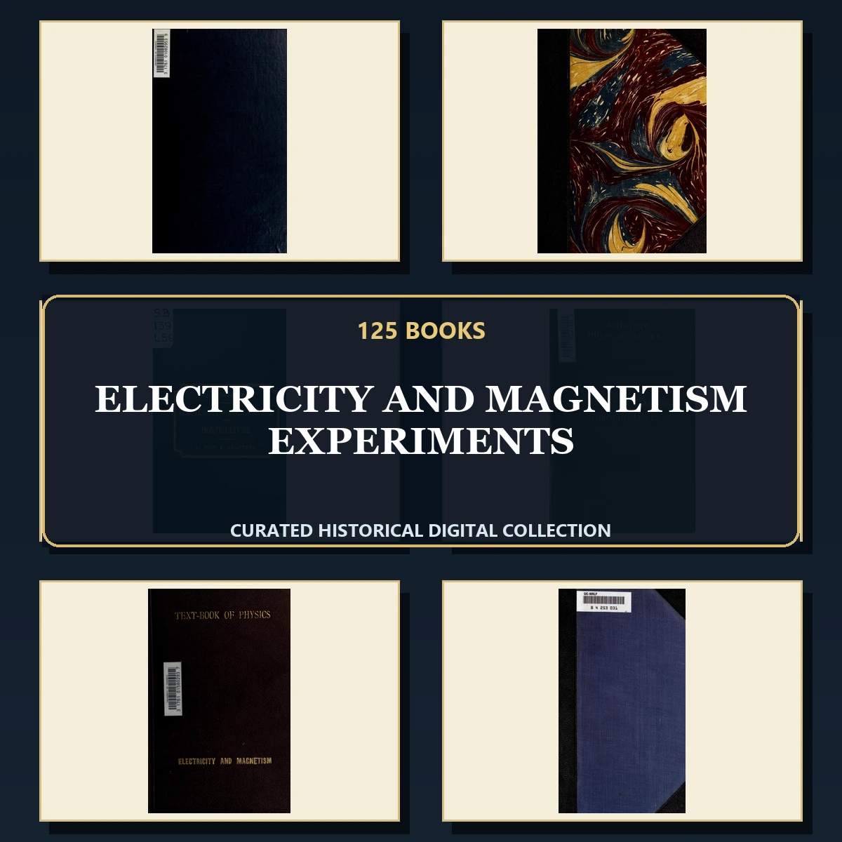 125 Rare Electricity and Magnetism Experiments PDF Collection: Electricity & Magnetism Experiments & Antique Sources
