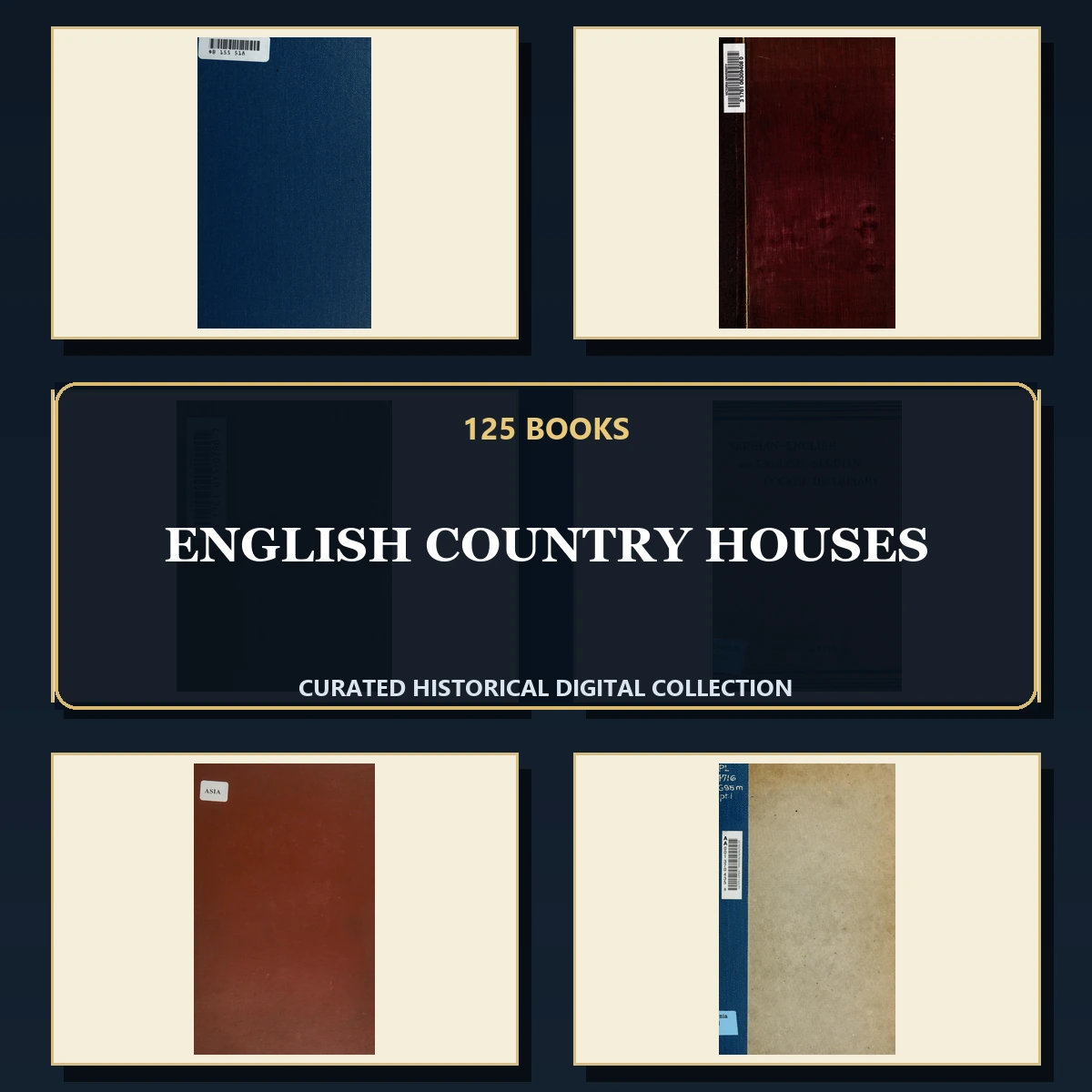125 Rare English Country Houses PDF Collection: English Country Houses & Antique Sources