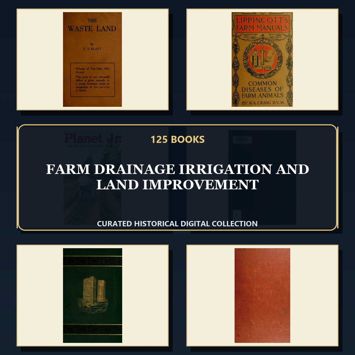 125 Rare Farm Drainage Irrigation and Land Improvement PDF Collection: Farm Drainage Irrigation & Land Improvement & Antique Sources