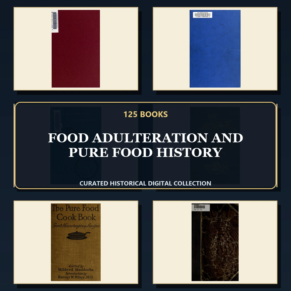 125 Rare Food Adulteration and Pure Food History PDF Collection: Food Adulteration & Pure Food History & Antique Sources