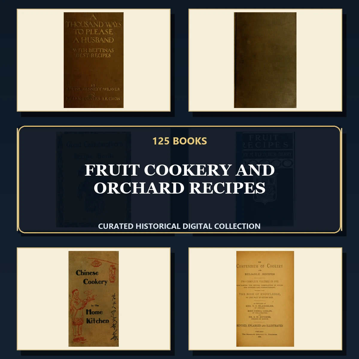 125 Rare Fruit Cookery and Orchard Recipes PDF Collection: Fruit Cookery & Orchard Recipes & Antique Sources