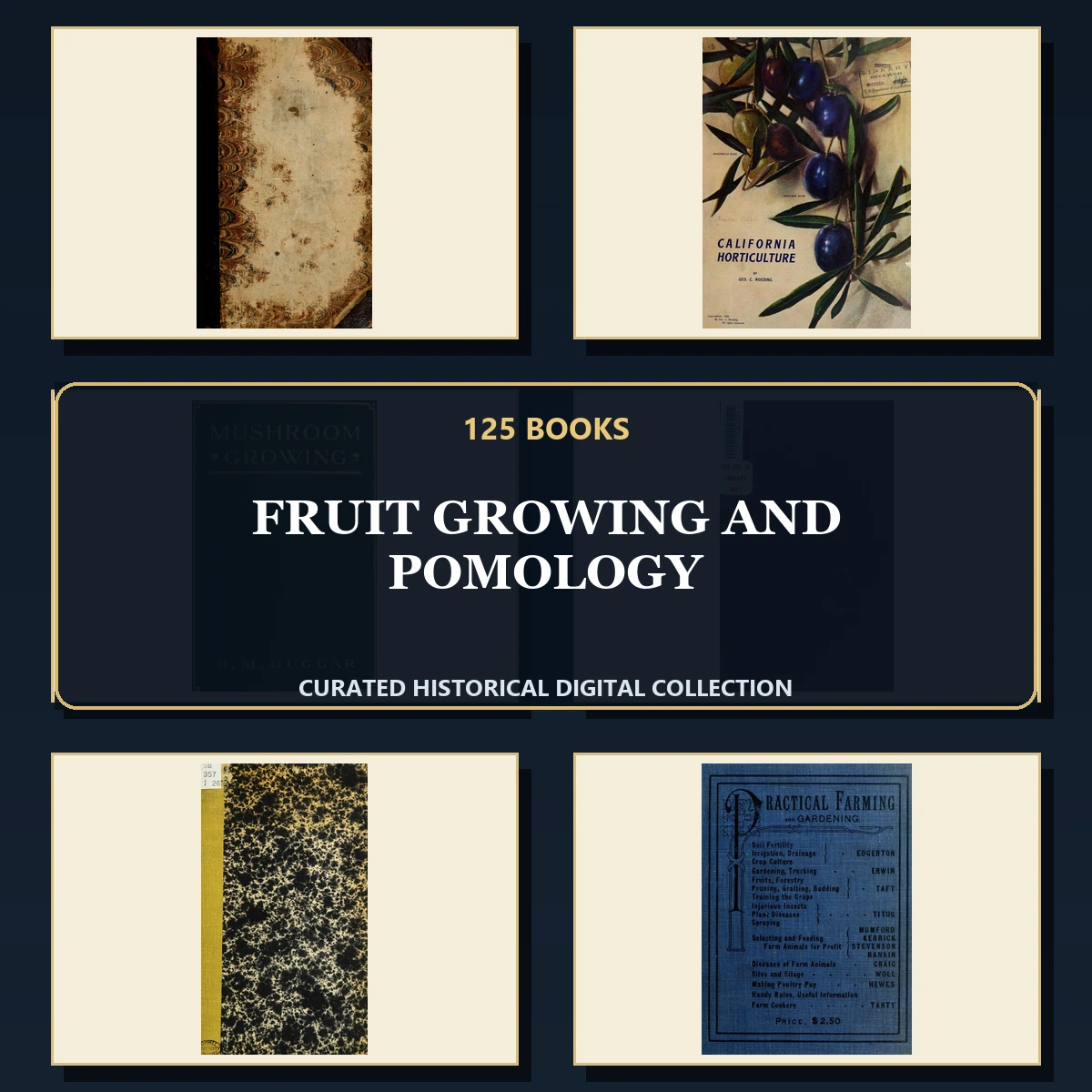125 Rare Fruit Growing and Pomology PDF Collection: Fruit Growing & Pomology & Antique Sources