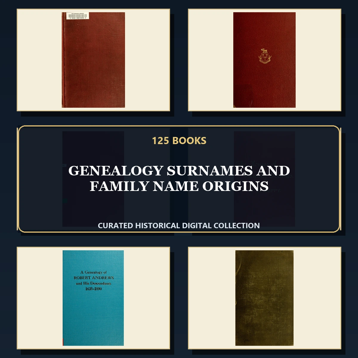 125 Rare Genealogy Surnames and Family Name Origins PDF Collection: Genealogy Surnames & Family Name Origins & Antique Sources