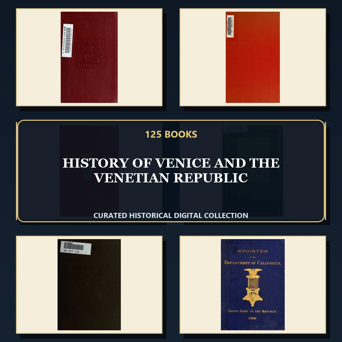 125 Rare History of Venice and the Venetian Republic PDF Collection: History Of Venice & The Venetian Republic & Antique Sources
