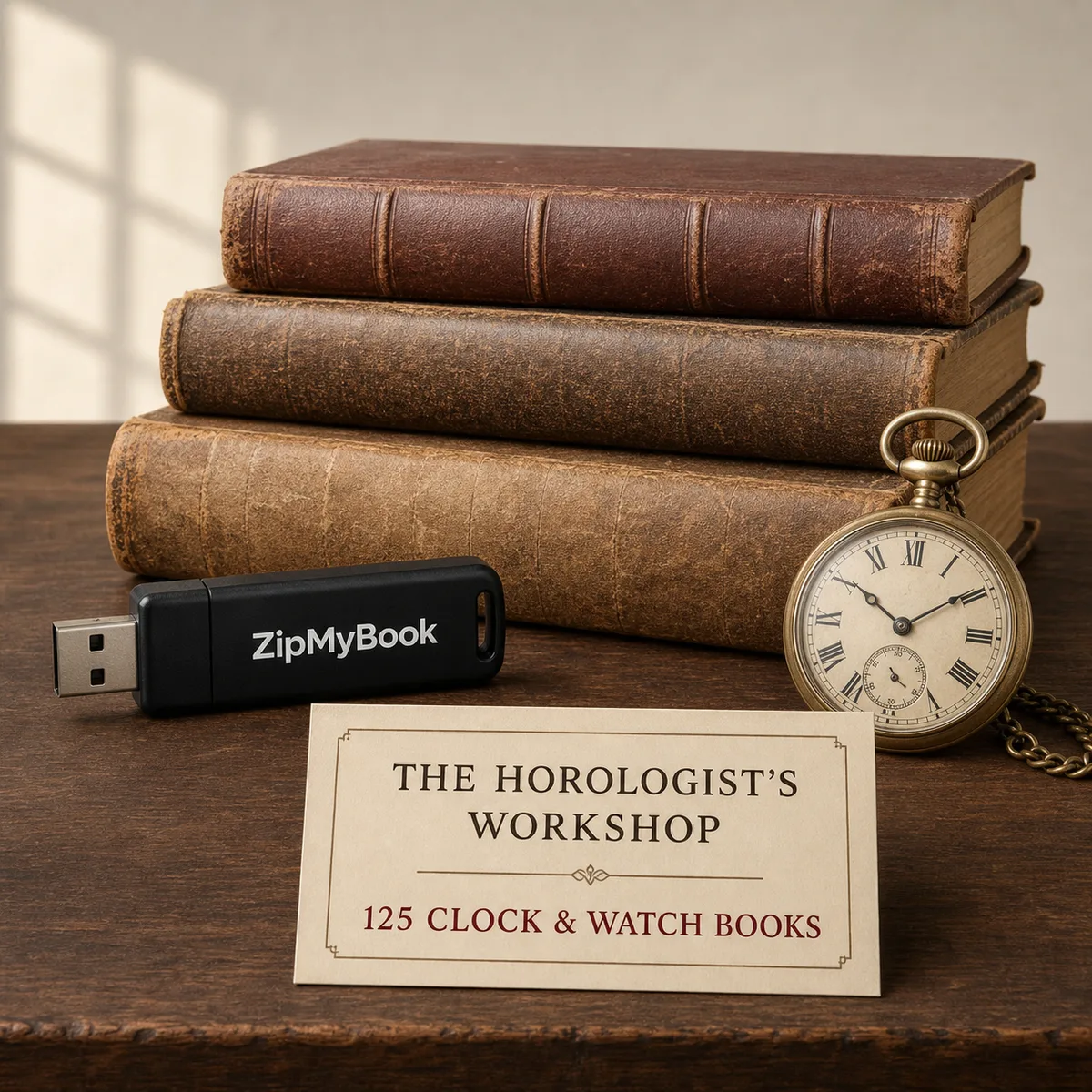 125 Antique Clock & Watch Repair Horology Books PDF Collection on USB