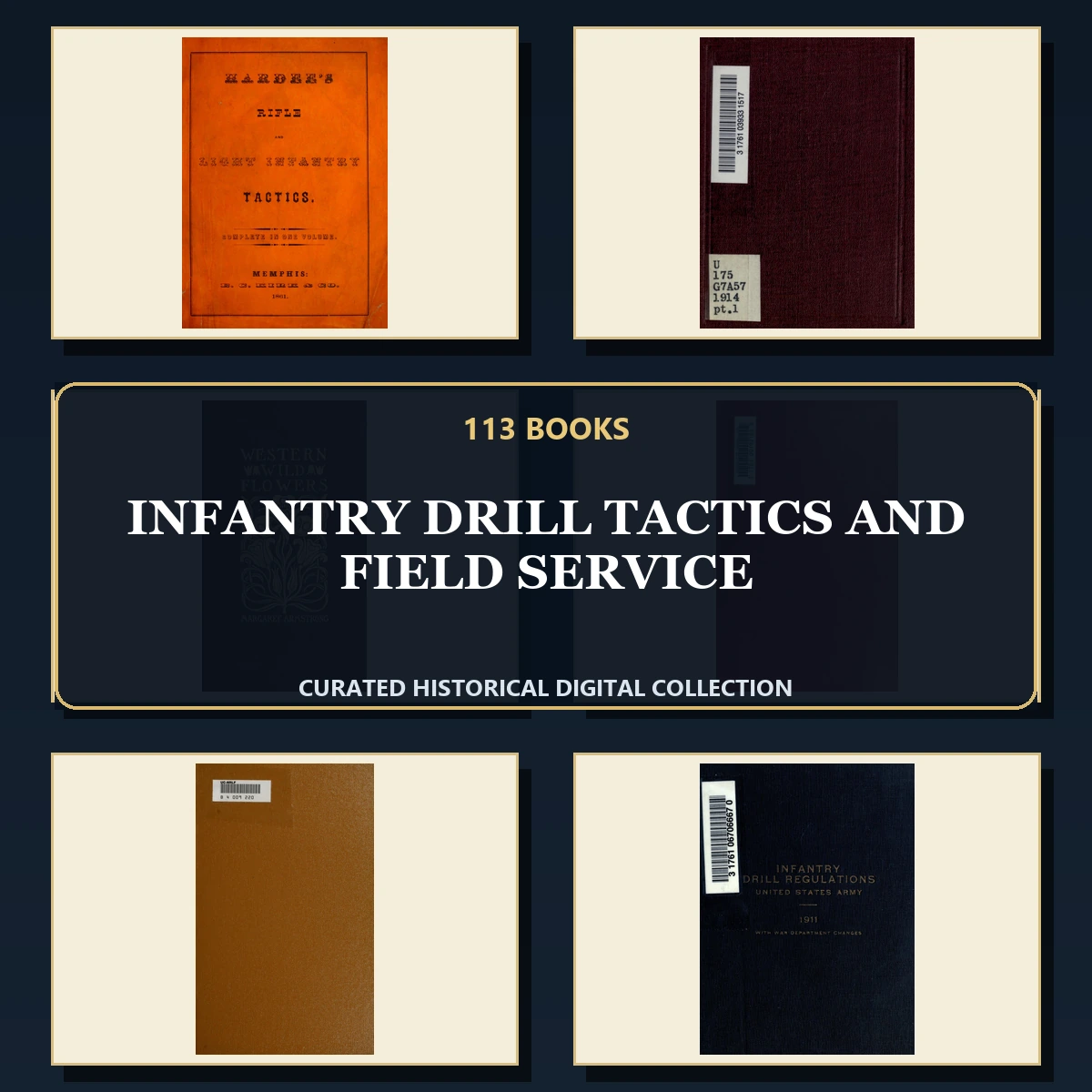 113 Rare Infantry Drill Tactics and Field Service PDF Collection: Infantry Drill Tactics & Field Service & Antique Sources
