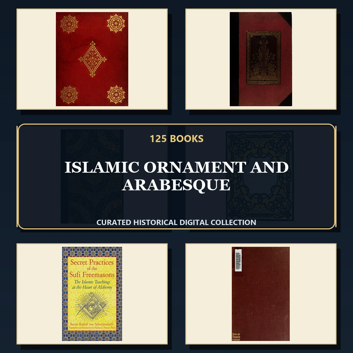 125 Rare Islamic Ornament and Arabesque PDF Collection: Islamic Ornament & Arabesque & Antique Sources