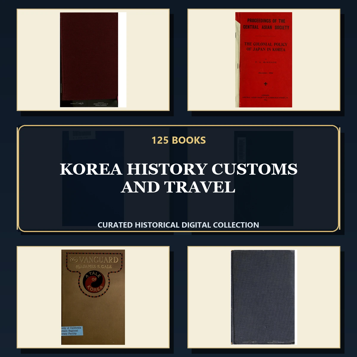 125 Rare Korea History Customs and Travel PDF Collection: Korea History Customs & Travel & Antique Sources