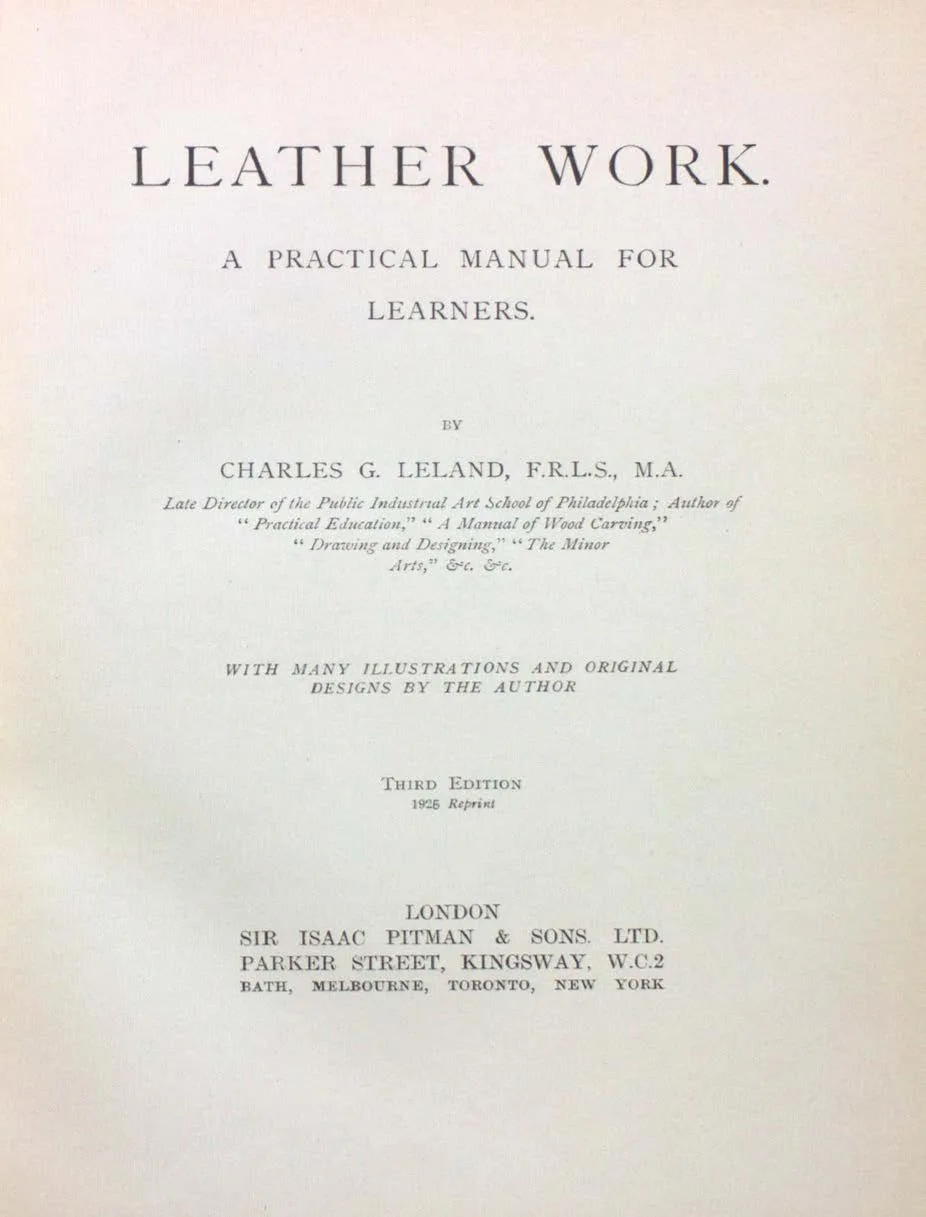 150 Vintage Leathercraft Tanning Saddlery & Shoe Making PDF Books on USB preview gallery image