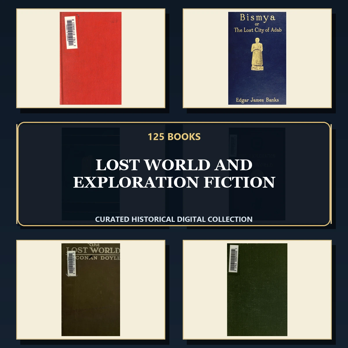 125 Rare Lost World and Exploration Fiction PDF Collection: Lost World & Exploration Fiction & Antique Sources