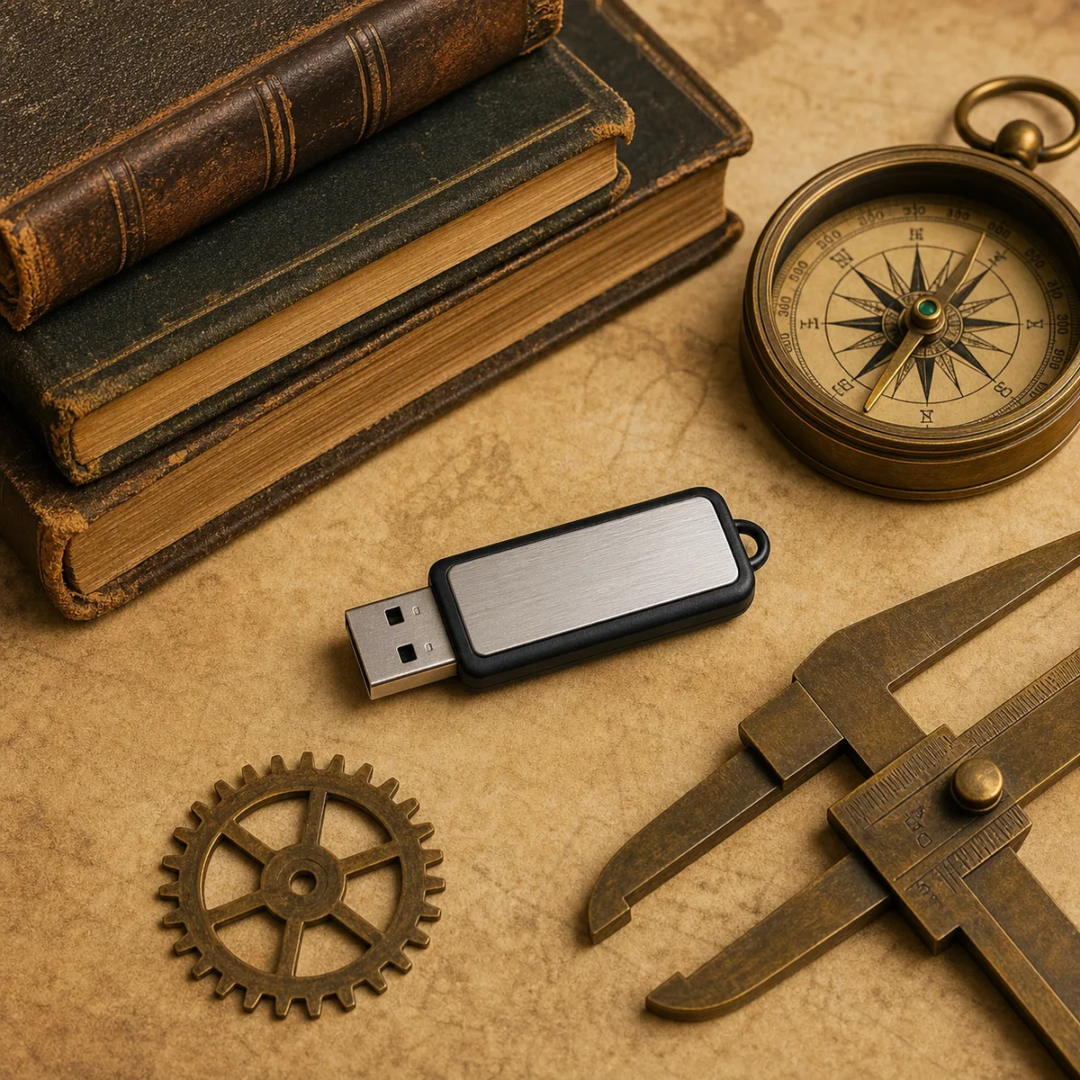 100 Antique Mechanical Engineering & Machine Design Books PDF Collection on USB cover