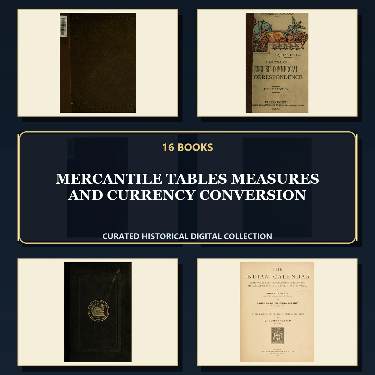 16 Rare Mercantile Tables Measures and Currency Conversion PDF Collection: Mercantile Tables Measures & Currency Conversion & Antique Sources