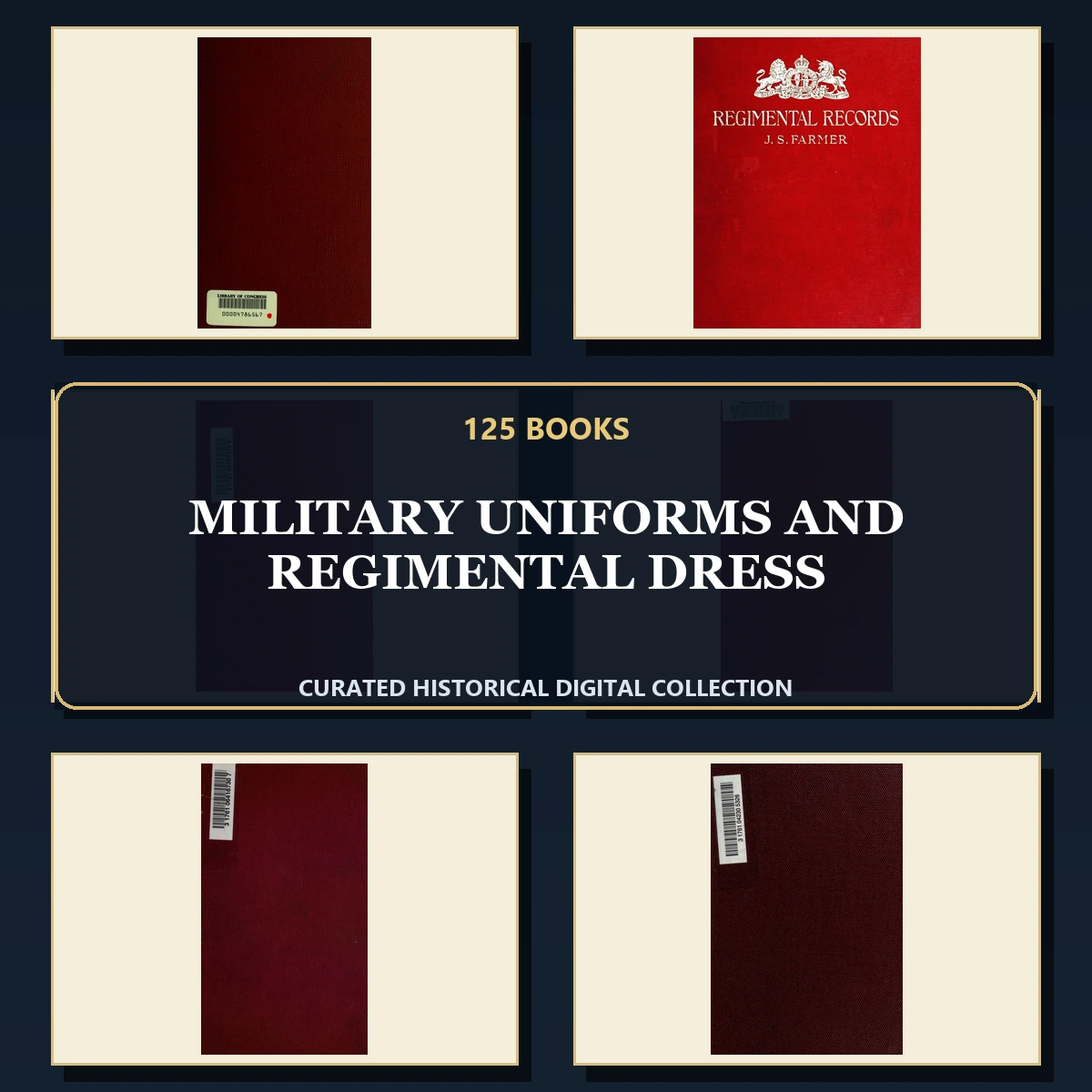 125 Rare Military Uniforms and Regimental Dress PDF Collection: Military Uniforms & Regimental Dress & Antique Sources