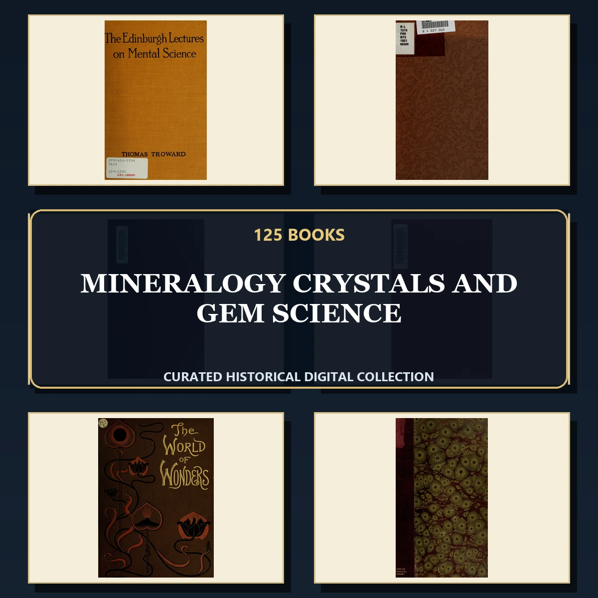 125 Rare Mineralogy Crystals and Gem Science PDF Collection: Mineralogy Crystals & Gem Science & Antique Sources