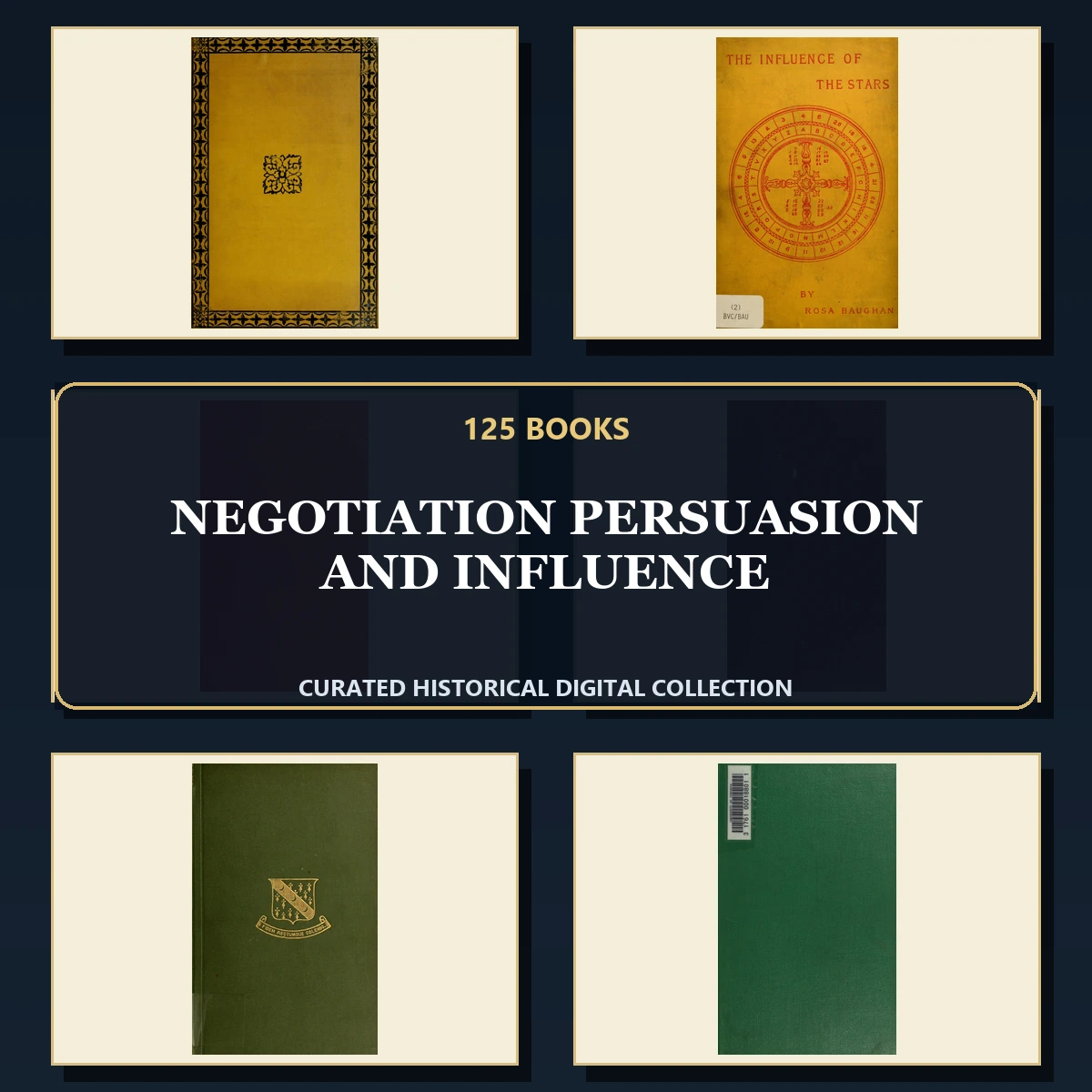 125 Rare Negotiation Persuasion and Influence PDF Collection: Negotiation Persuasion & Influence & Antique Sources