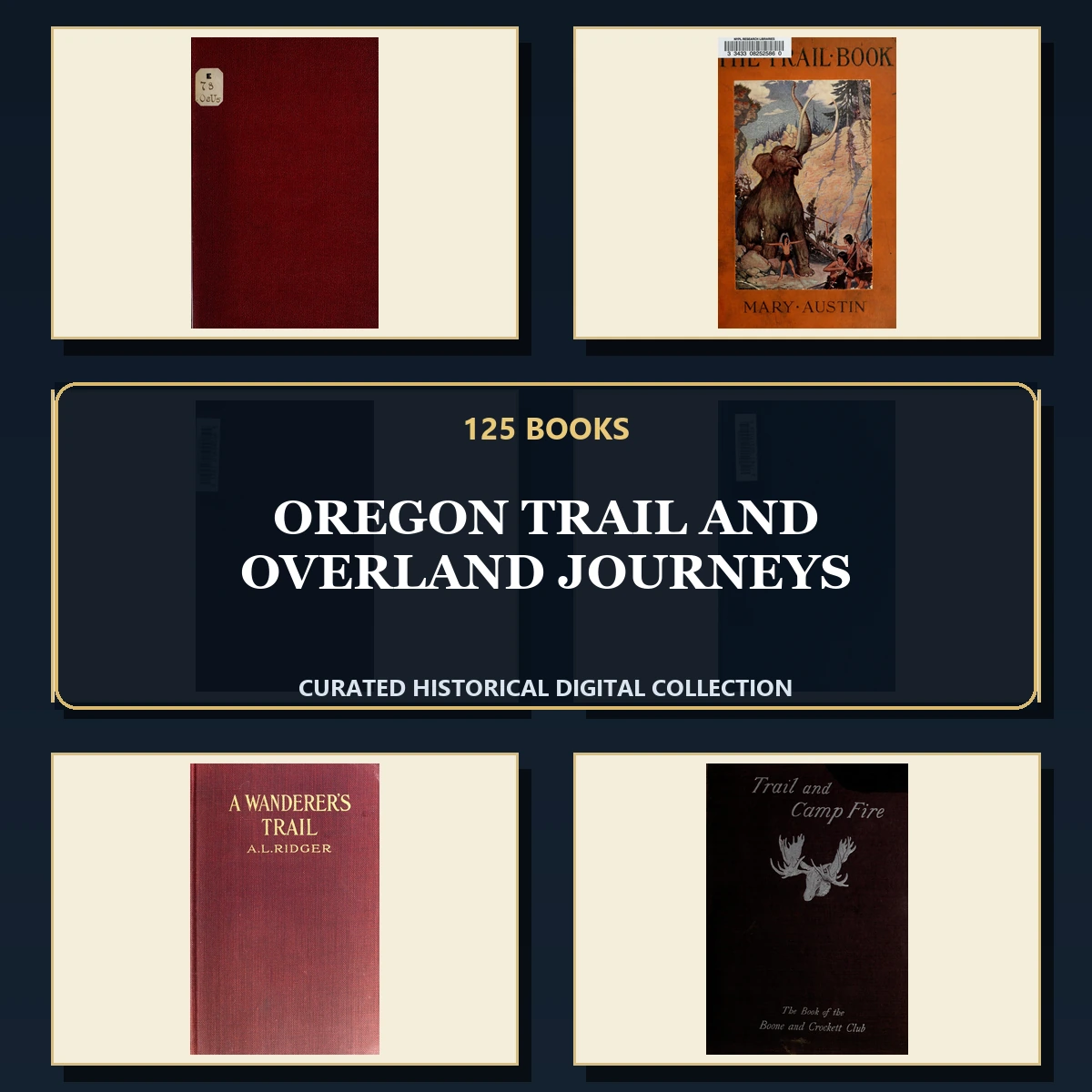 125 Rare Oregon Trail and Overland Journeys PDF Collection: Oregon Trail & Overland Journeys & Antique Sources