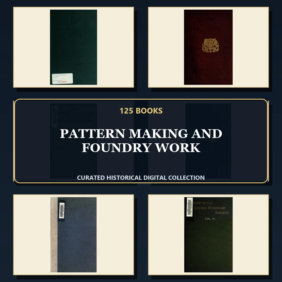 125 Rare Pattern Making and Foundry Work PDF Collection: Pattern Making & Foundry Work & Antique Sources