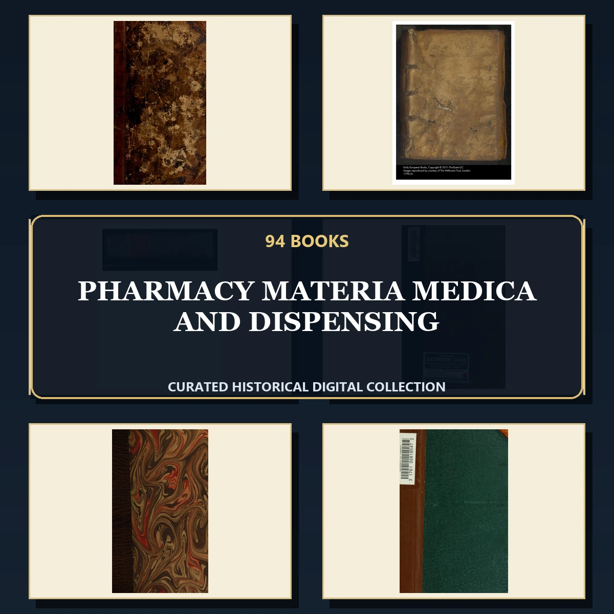 94 Rare Pharmacy Materia Medica and Dispensing PDF Collection: Pharmacy Materia Medica & Dispensing & Antique Sources