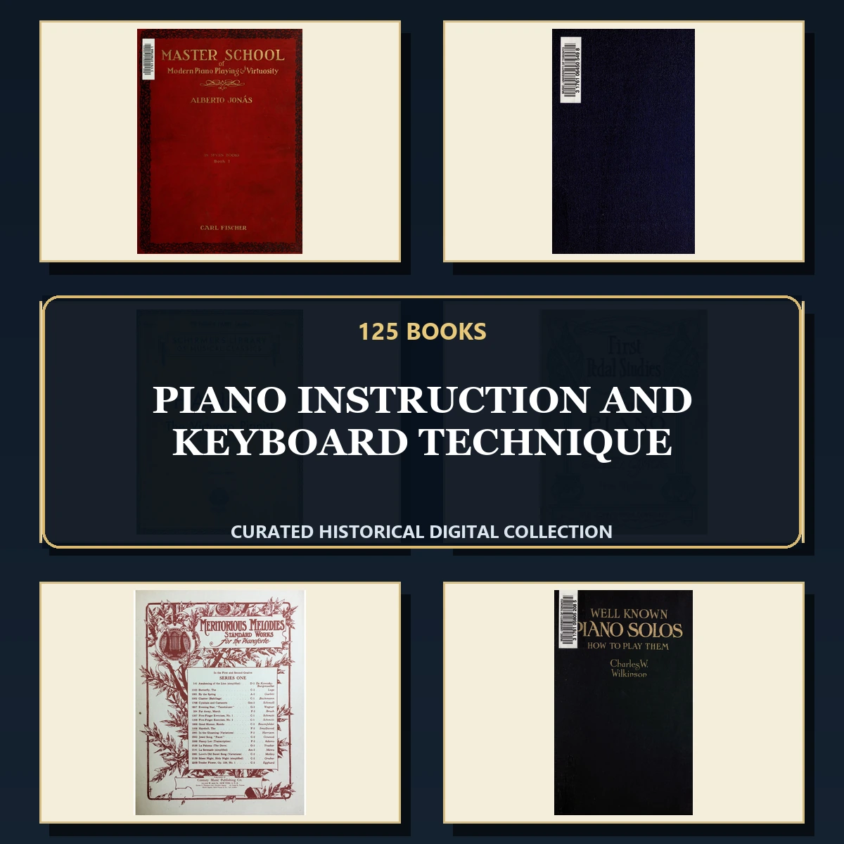 125 Rare Piano Instruction and Keyboard Technique PDF Collection: Piano Instruction & Keyboard Technique & Antique Sources