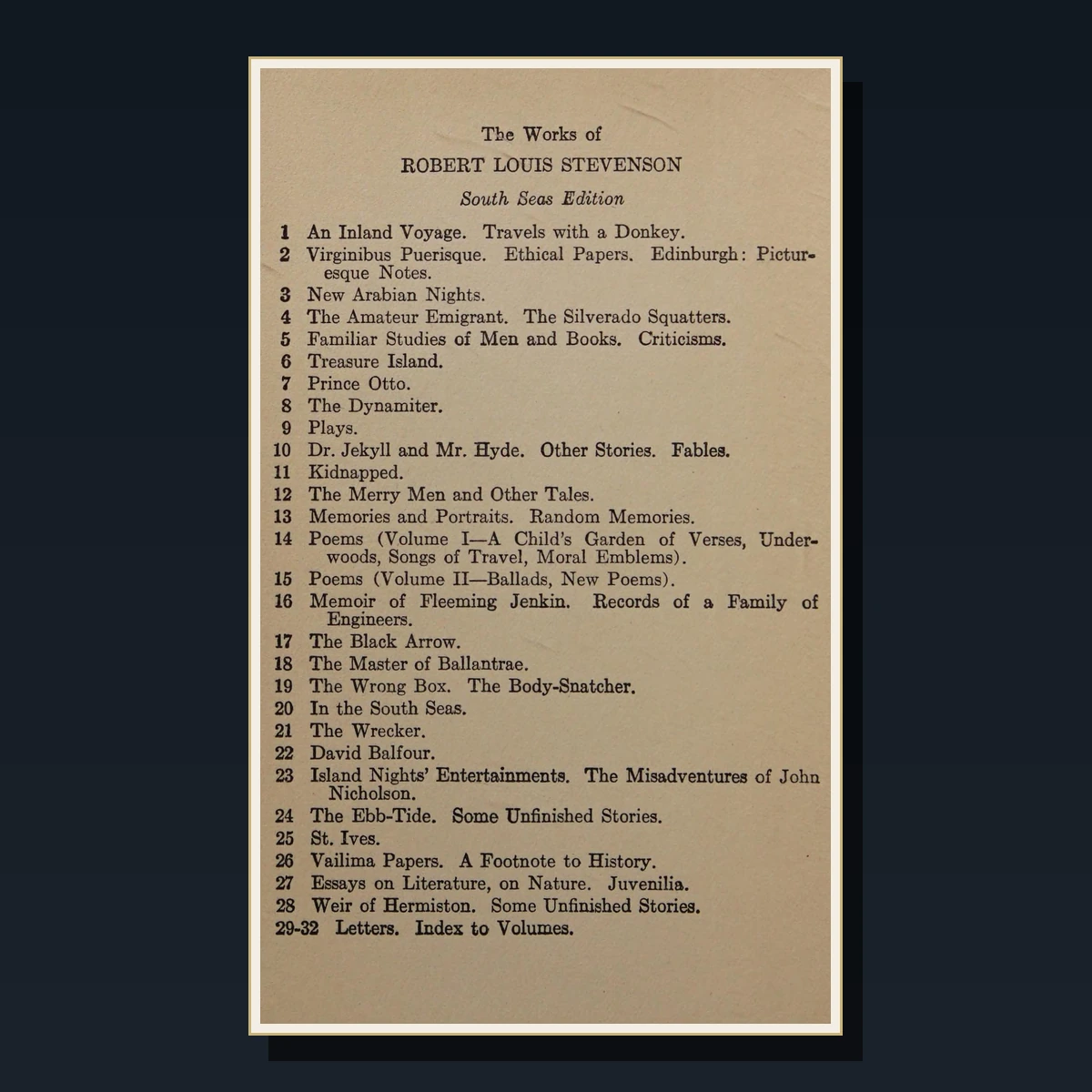 61 Rare Robert Louis Stevenson PDF Collection: Treasure Island, Dr Jekyll & Mr Hyde, Kidnapped & Poems image 5