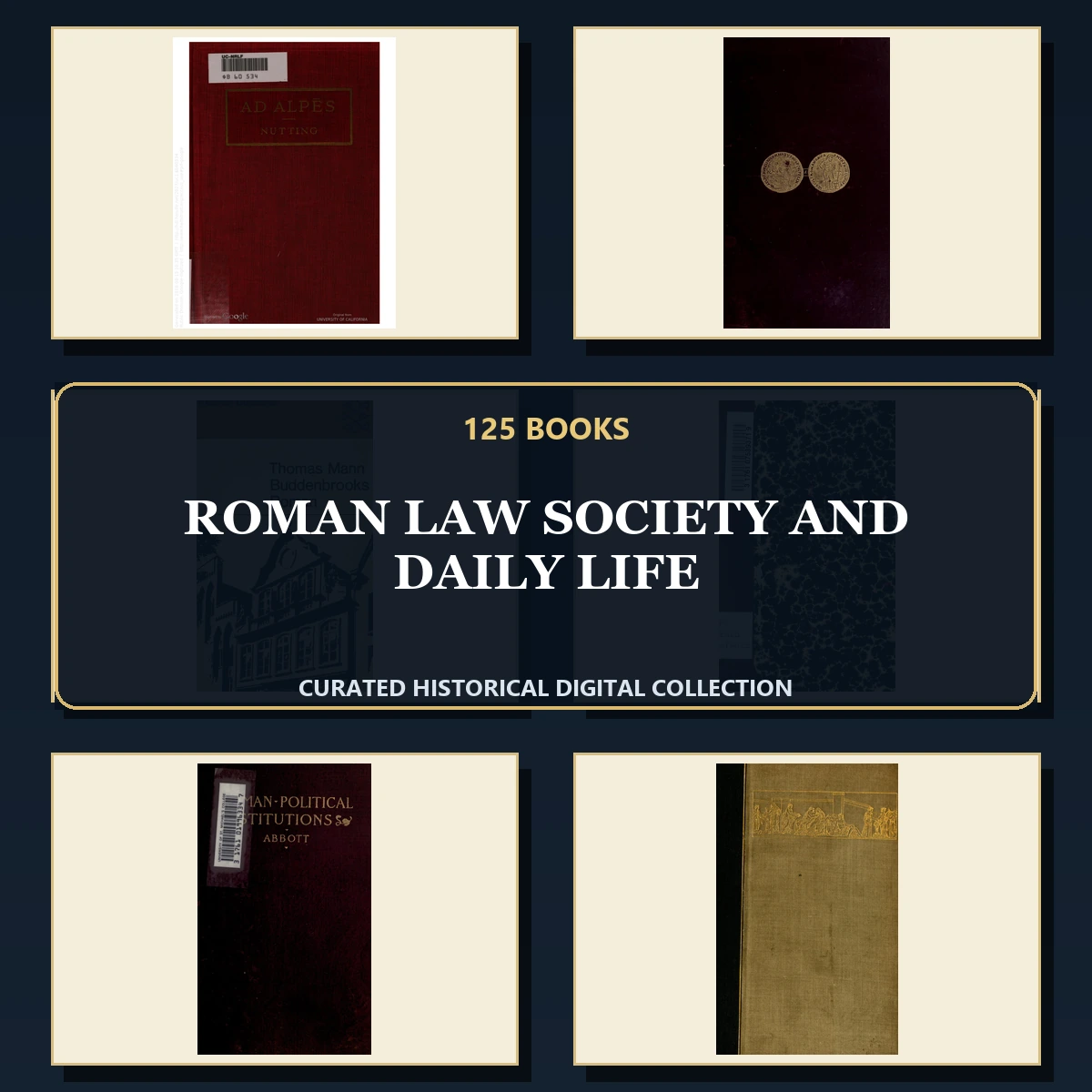 125 Rare Roman Law Society and Daily Life PDF Collection: Roman Law Society & Daily Life & Antique Sources