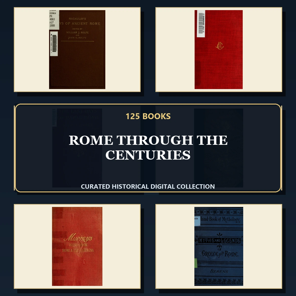 125 Rare Rome Through the Centuries PDF Collection: Rome Through The Centuries & Antique Sources