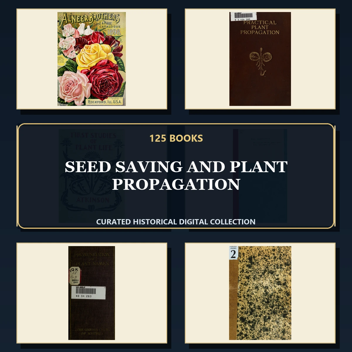 125 Rare Seed Saving and Plant Propagation PDF Collection: Seed Saving & Plant Propagation & Antique Sources