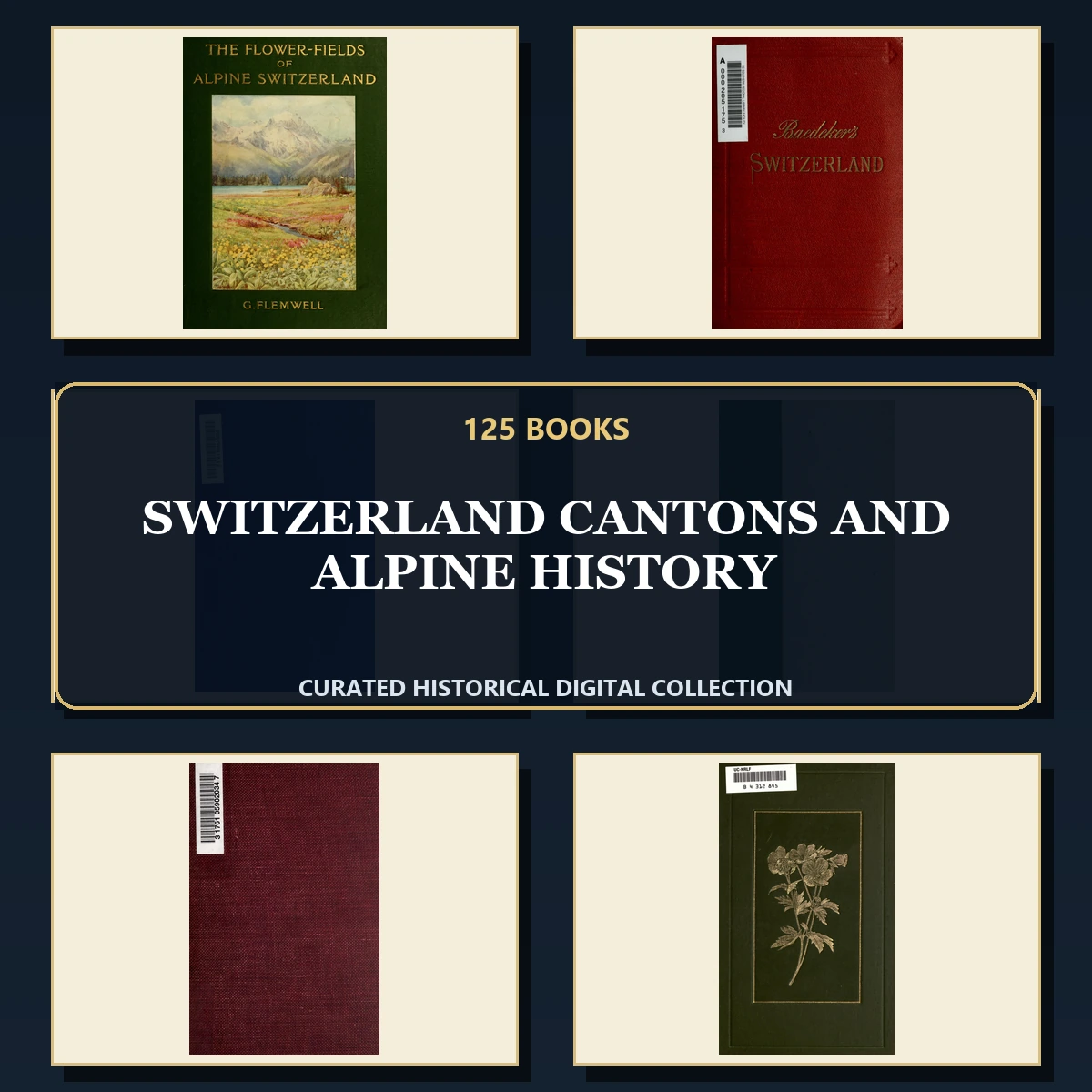 125 Rare Switzerland Cantons and Alpine History PDF Collection: Switzerland Cantons & Alpine History & Antique Sources