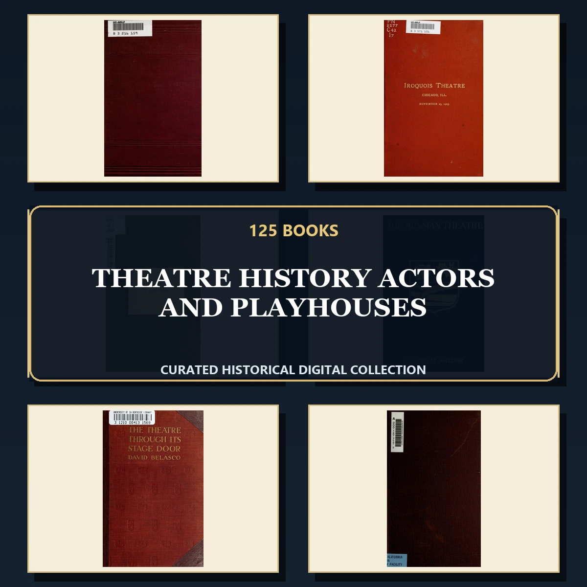 125 Rare Theatre History Actors and Playhouses PDF Collection: Theatre History Actors & Playhouses & Antique Sources