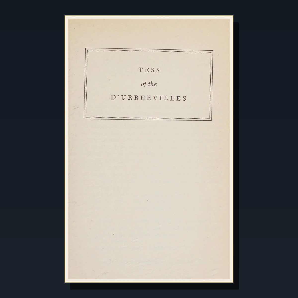 89 Rare Thomas Hardy PDF Collection: Tess of the d'Urbervilles, Far from the Madding Crowd & Jude the Obscure