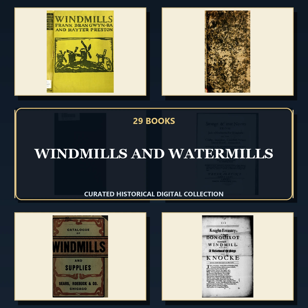 29 Rare Windmills and Watermills PDF Collection: Windmills & Watermills & Antique Sources
